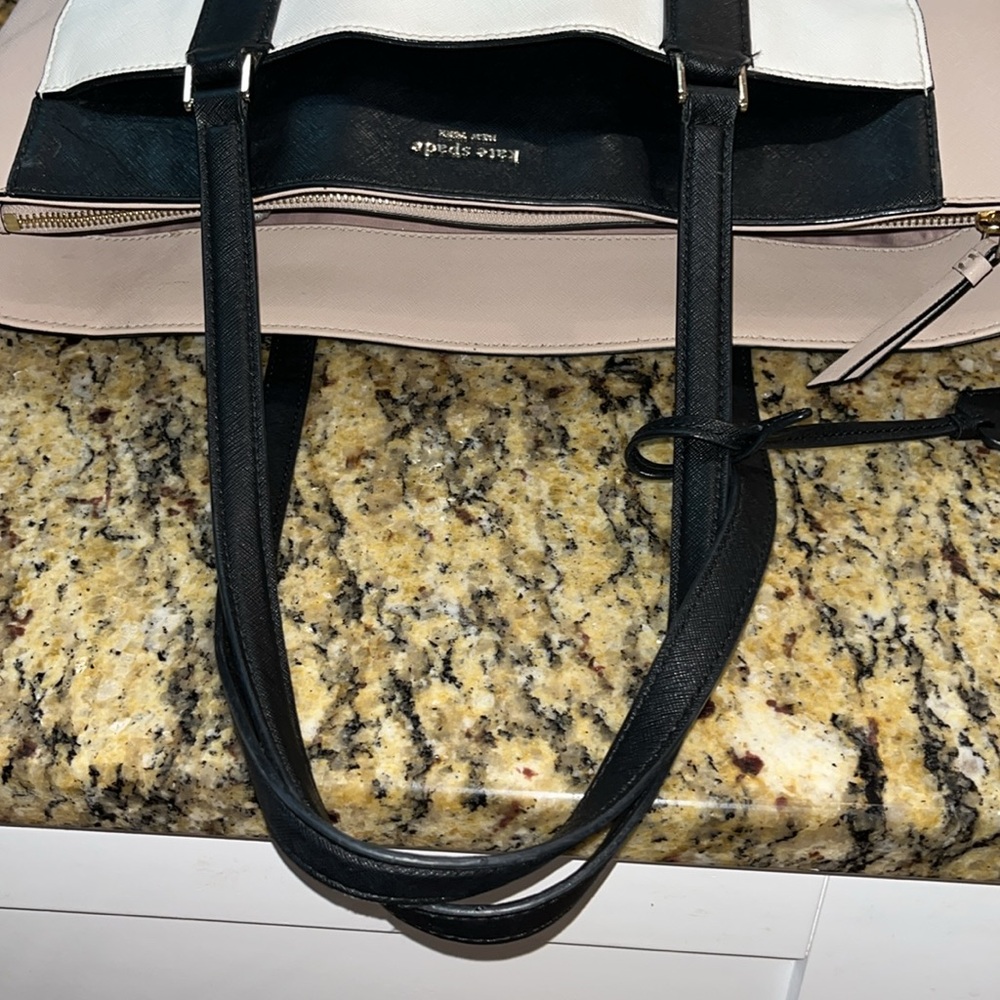 EUC Authentic Kate Spade Large Cameron Color Block Handbag and Wallet. 12X15 - Picture 5 of 11